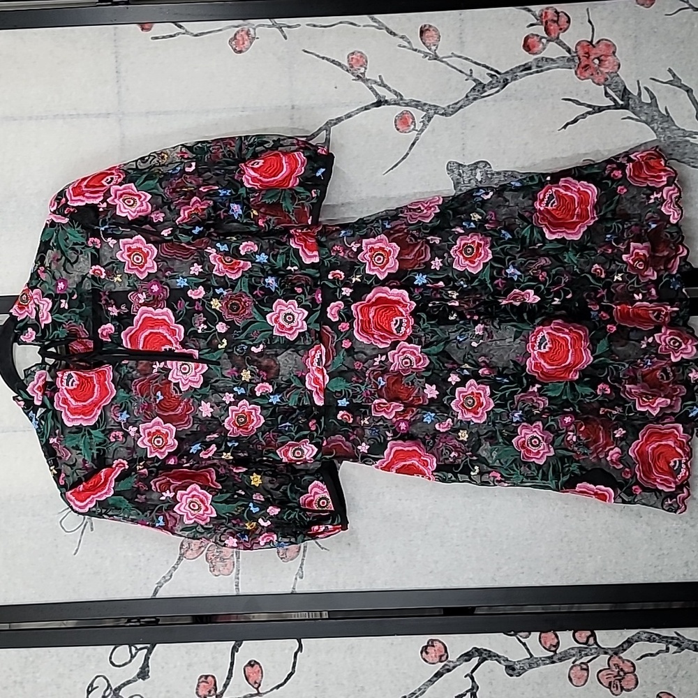 & Other Stories Roses Mini Dress Size 10 - Picture 6 of 11